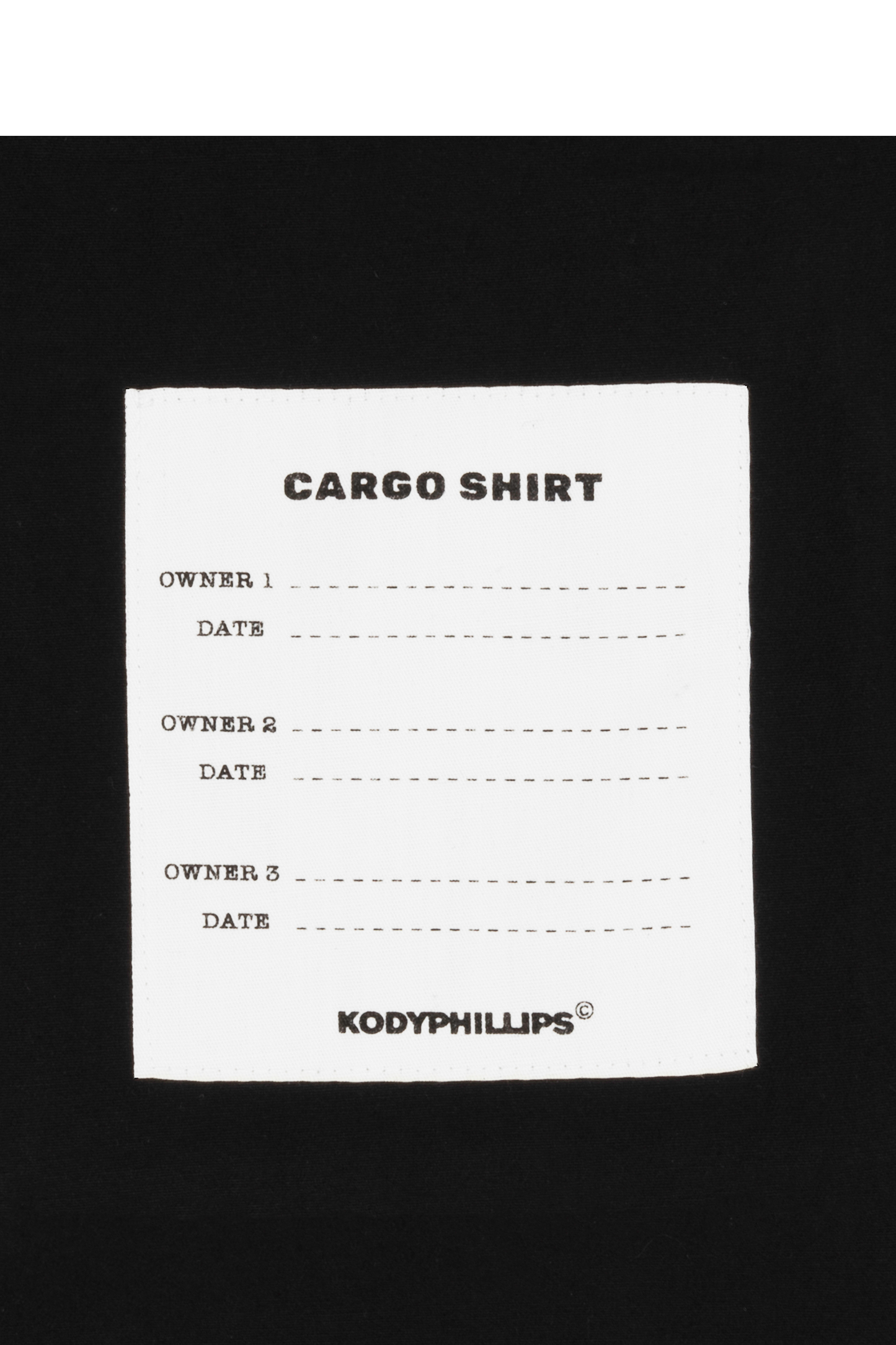 Cargo Shirt- OVERDYE BLACK