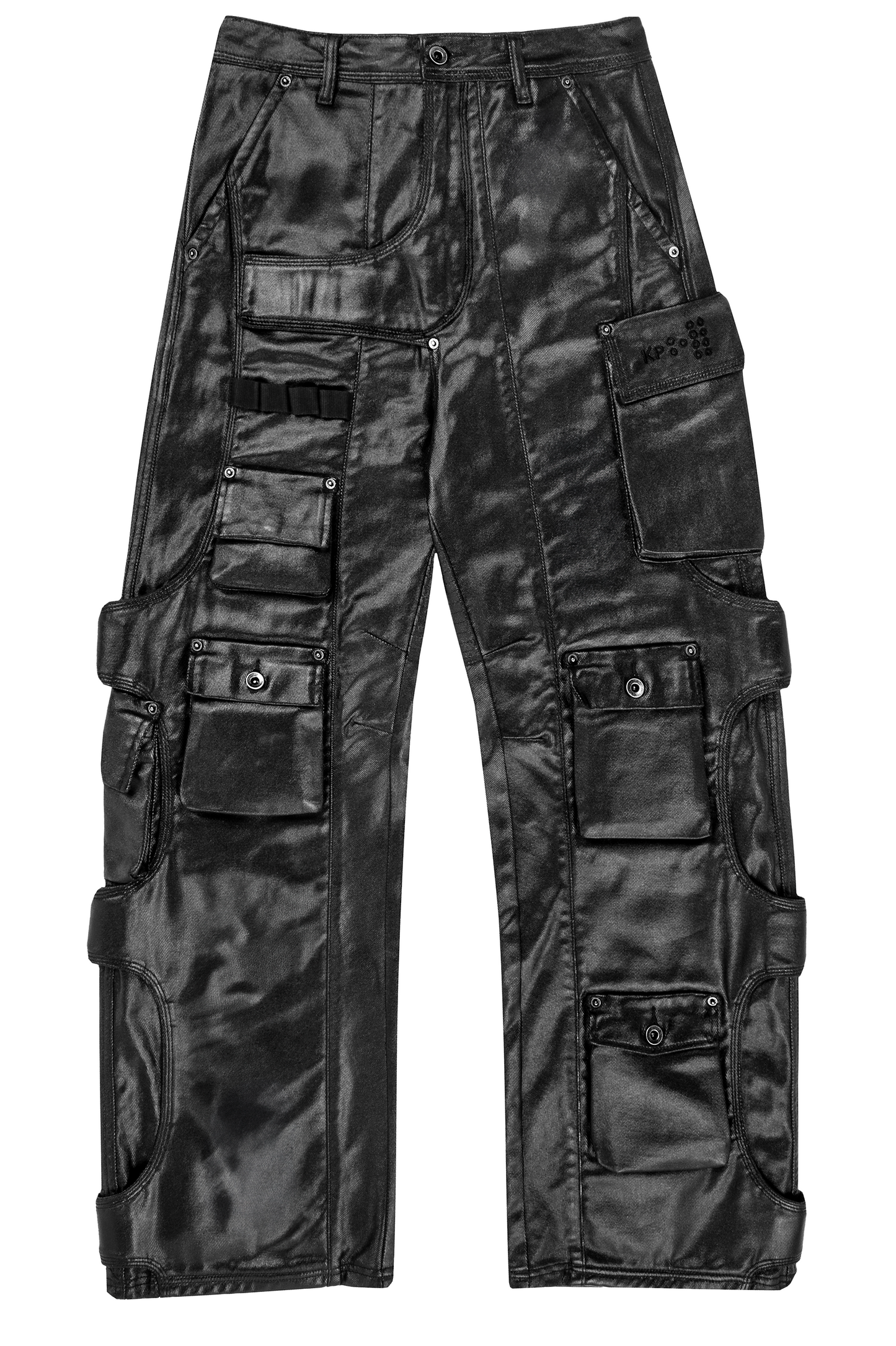 KP2144 CARGO PANTS- WAXED BLACK