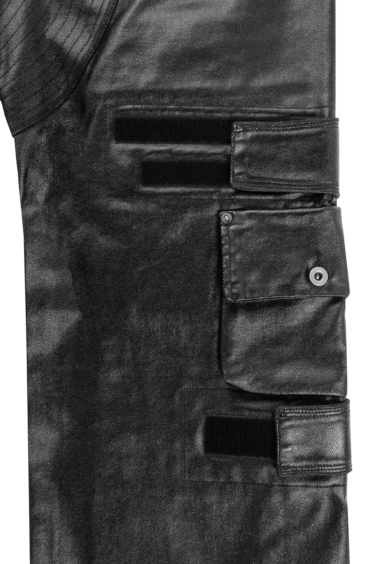 KP2144 CARGO PANTS- WAXED BLACK